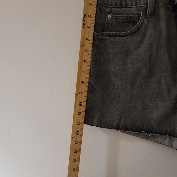 Anthropologie WeWoreWhat The Boyfriend Shorts Rigid‎ Demin Washed Grey Size 25 - Picture 11 of 11